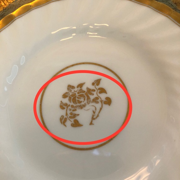 GUC- 6 Vintage English Bone China Desert Plates - Picture 8 of 10